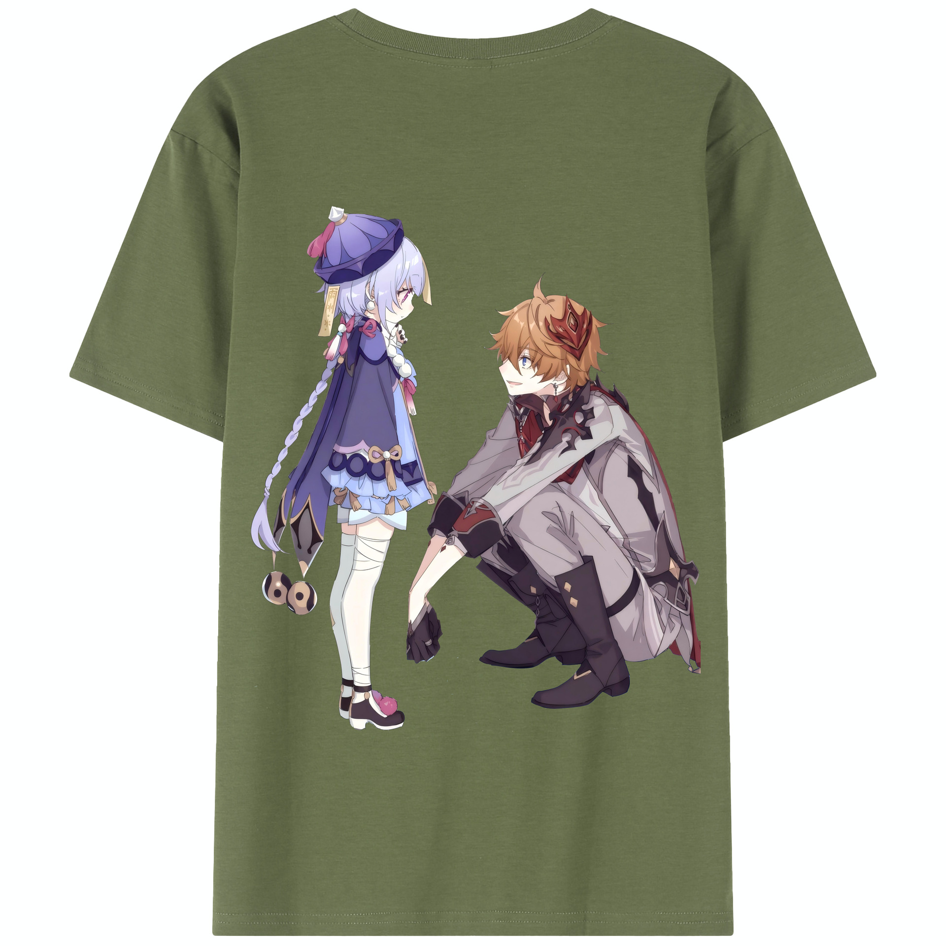 げんし神 七七 なな  genshin Nana 綿100％半袖Tシャツ（背面プリント）